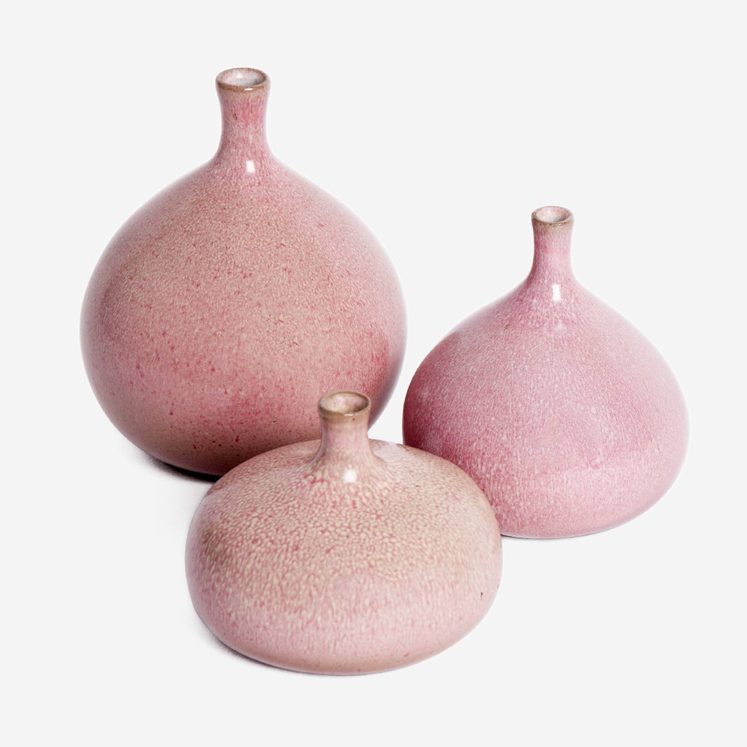 Deux vases 'Figue' et un vase 'Aplati' - vers 1960/70 - 00pp