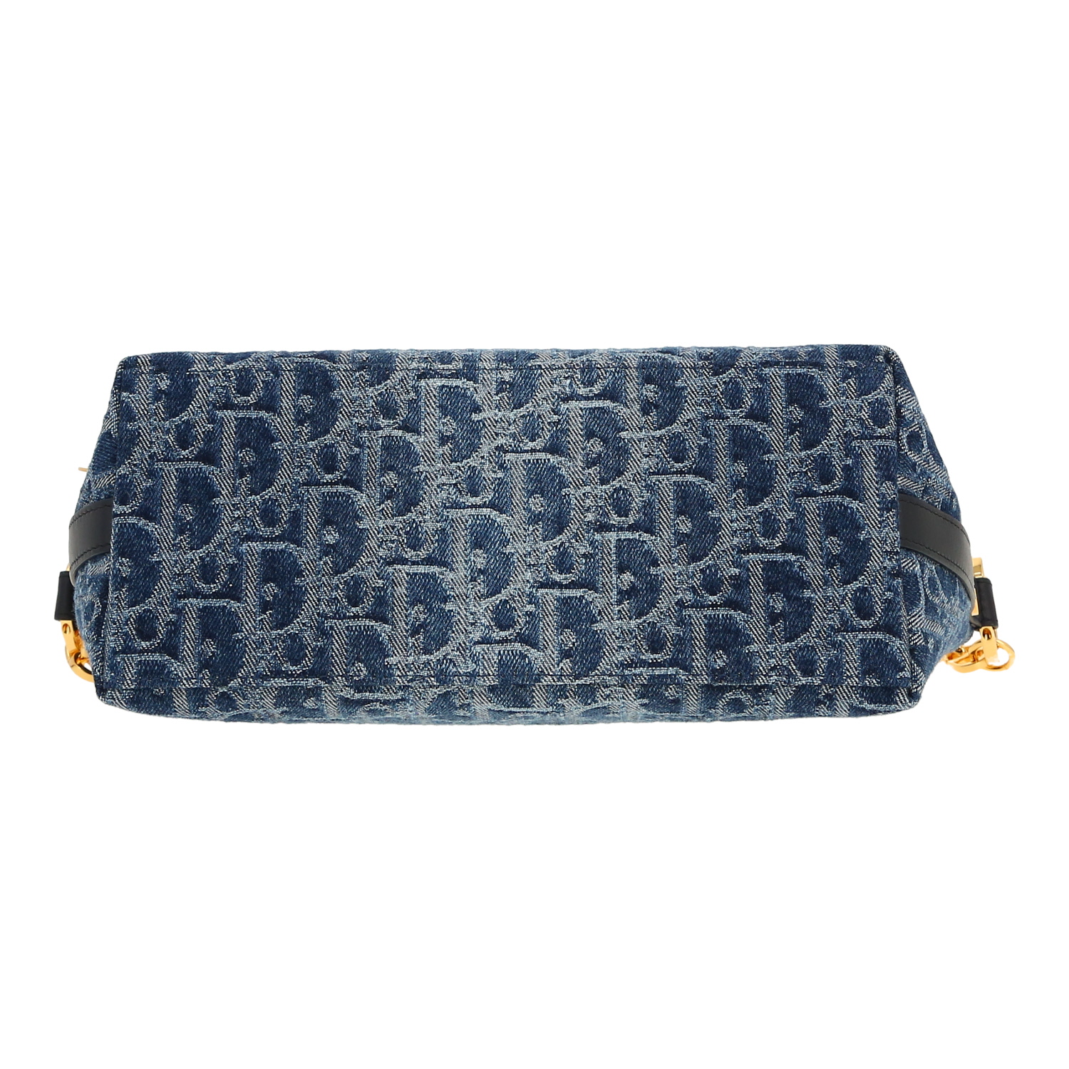 Dior  Diorstar handbag  in blue monogram denim canvas  and blue leather - Detail D1