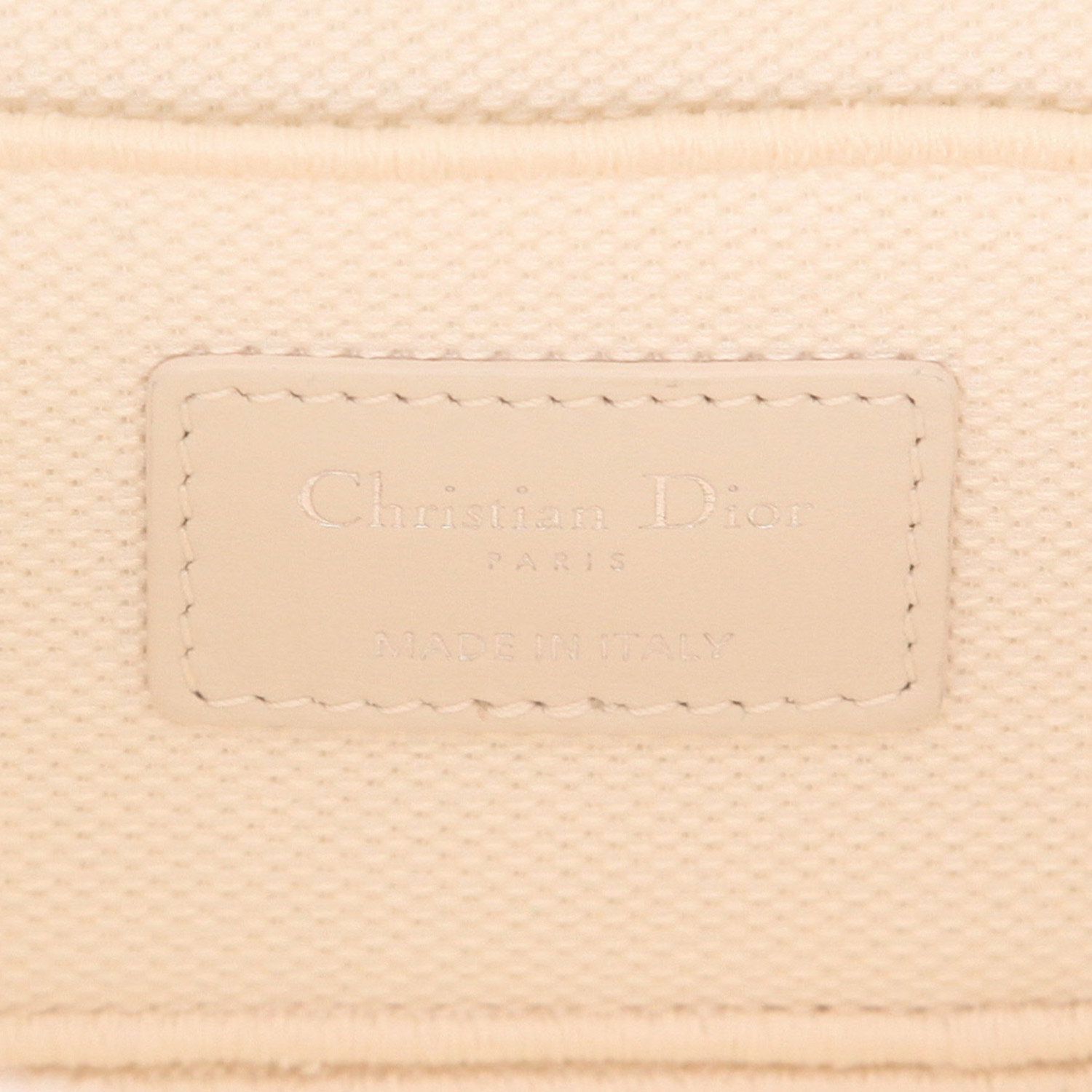 Dior  Travel Vanity shoulder bag  in beige and gold monogram canvas Oblique - Detail D2