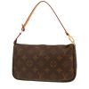 Bolso/bolsito Louis Vuitton  Pochette accessoires en lona Monogram marrón y cuero natural - 00pp thumbnail