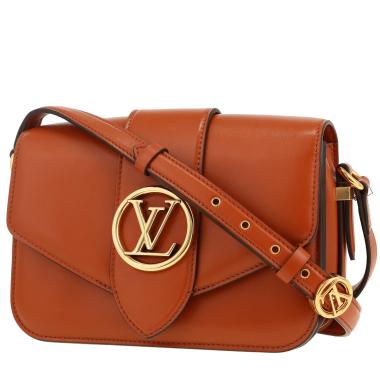 Bolso de mano Louis Vuitton  Pont Neuf modelo mediano  en cuero marrón
