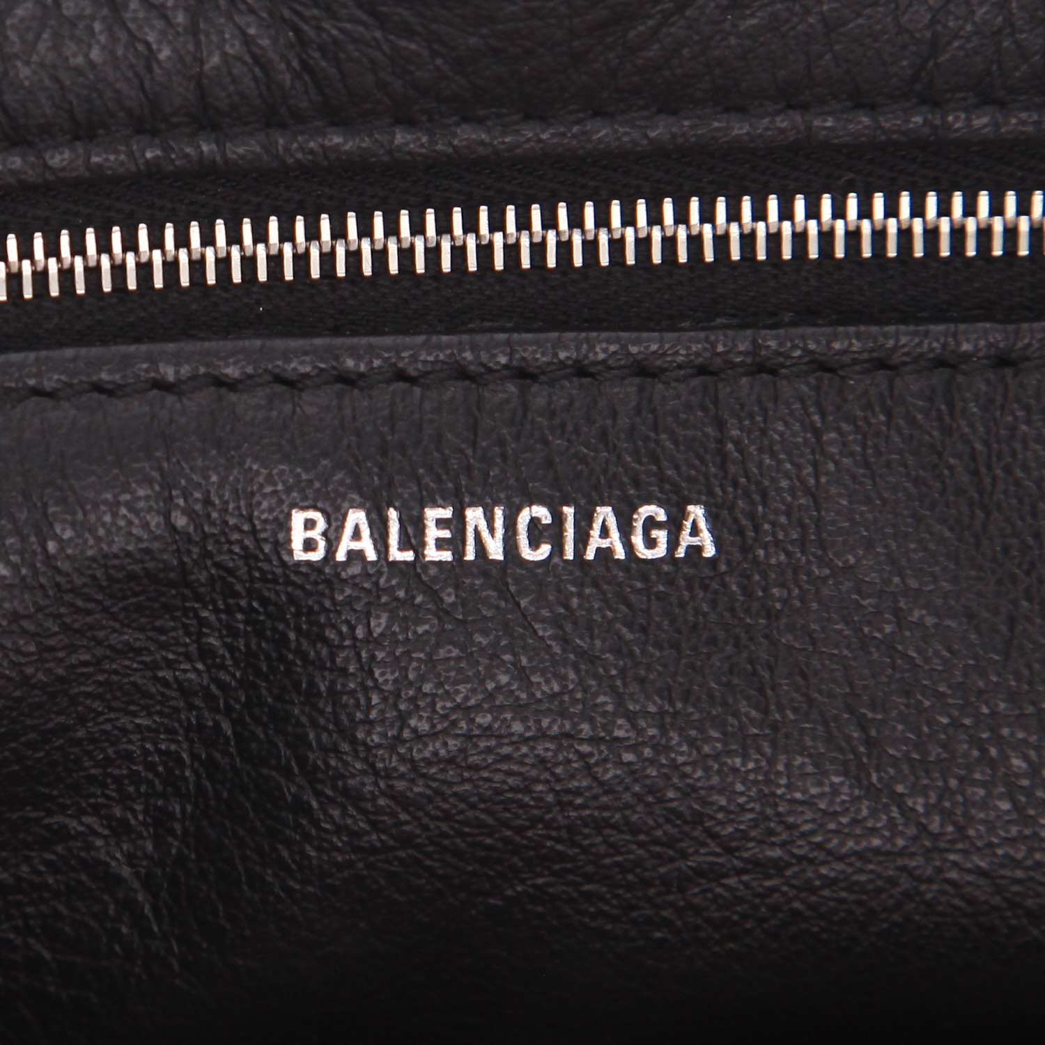 Bolso de mano Balenciaga  Papier en cuero negro - Detail D2