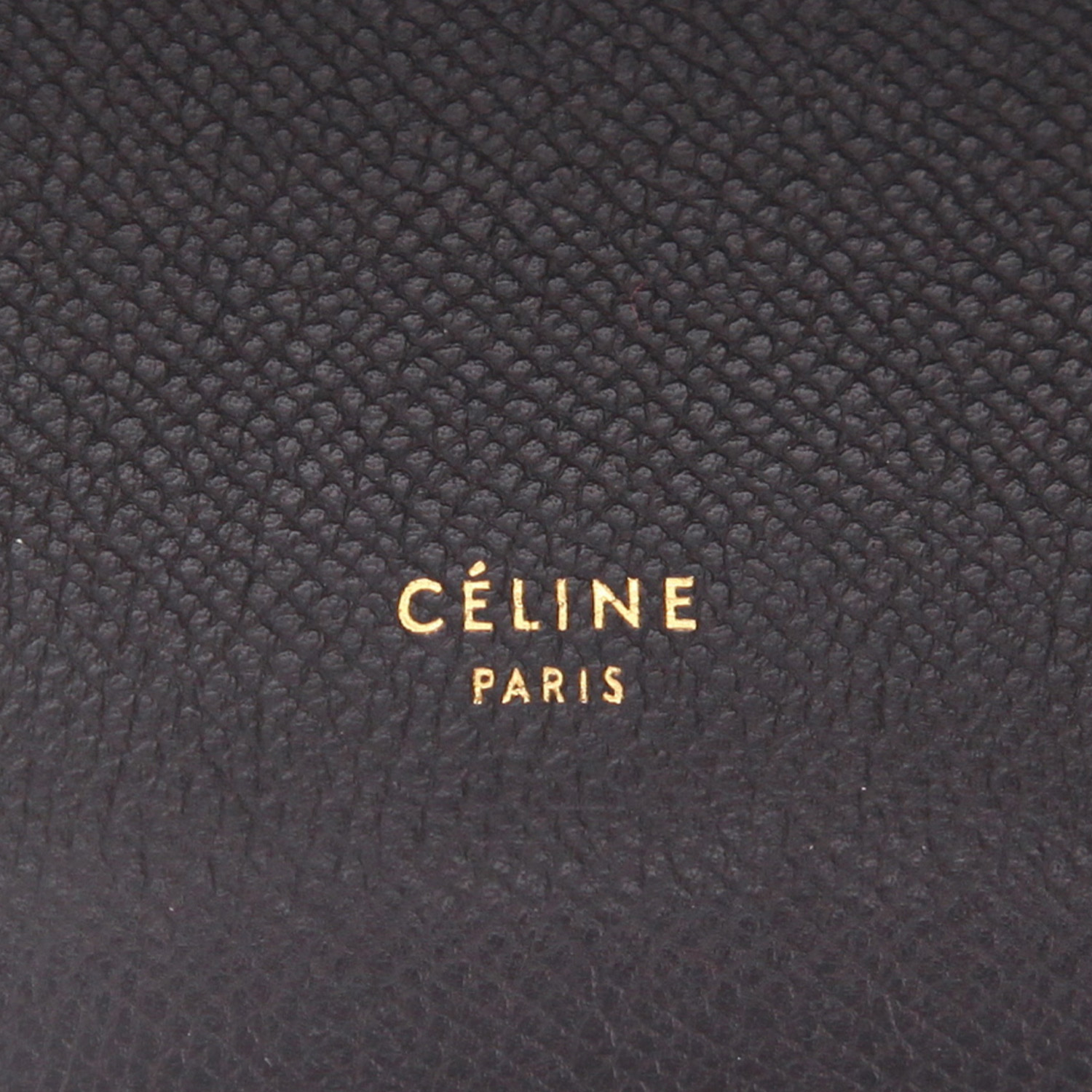 Borsa Celine  Belt Mini in pelle martellata nera - Detail D2