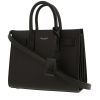 Bolso bandolera Saint Laurent  Sac de jour Baby en cuero granulado negro - 00pp thumbnail