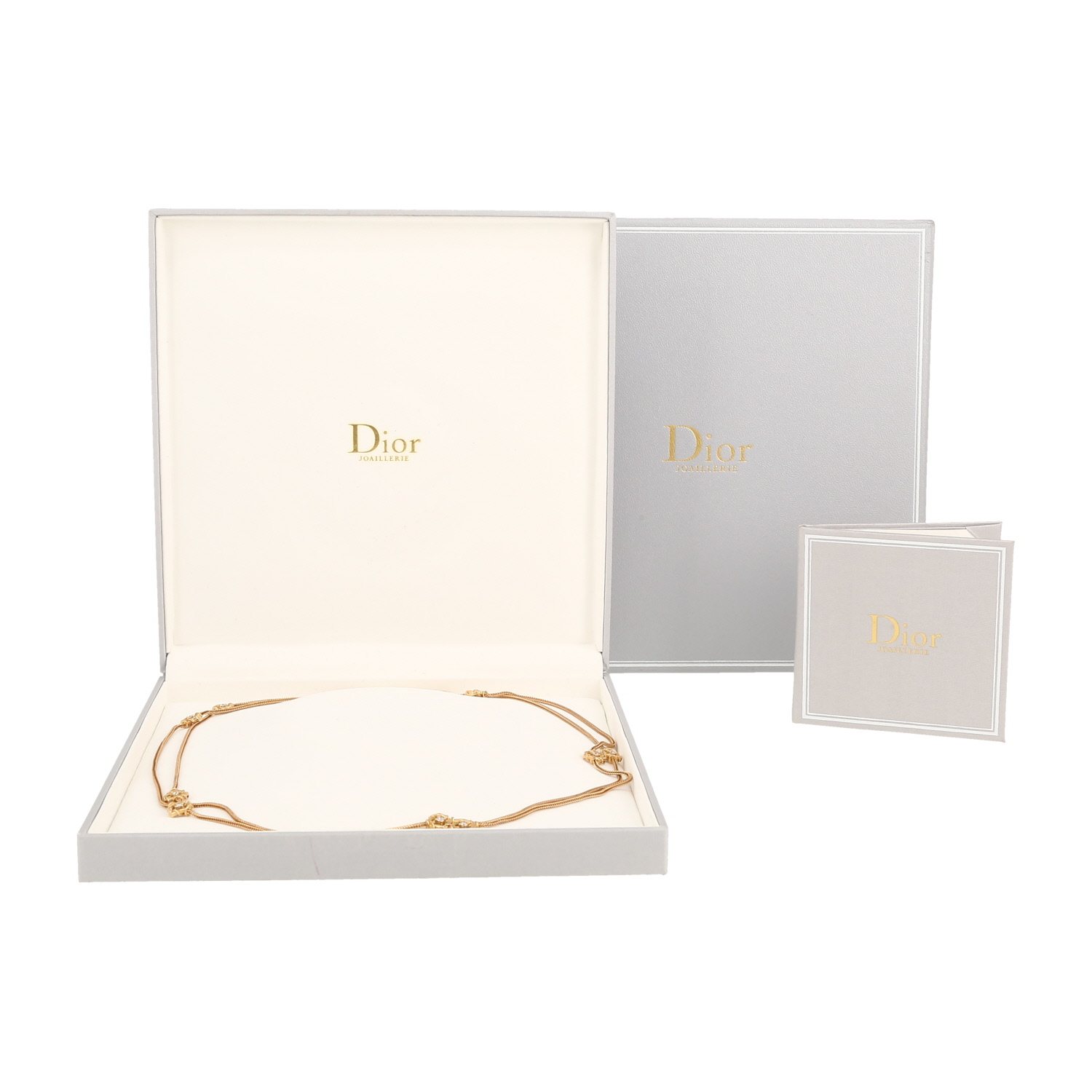 Sautoir Dior My Dior en or jaune et diamants - Detail D2