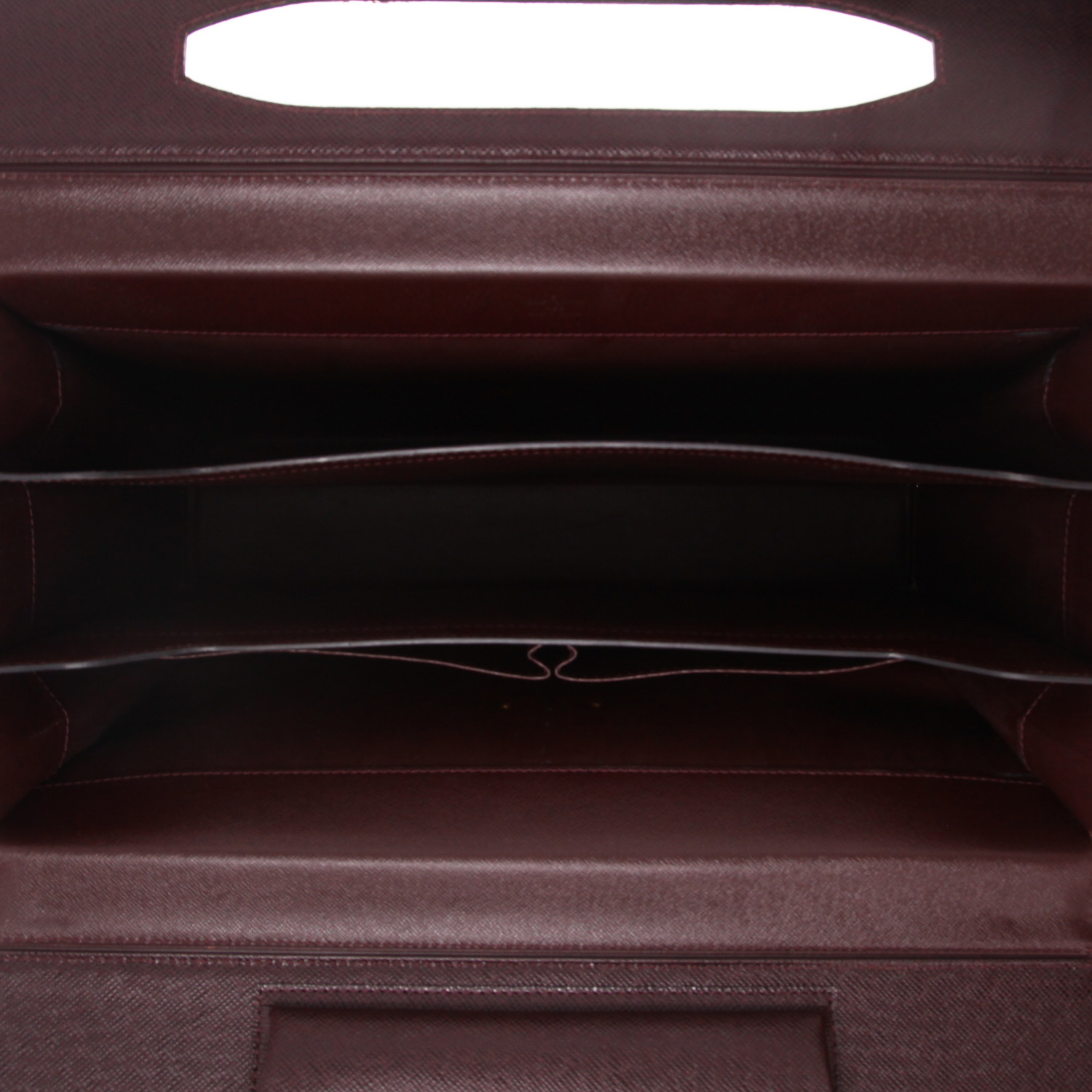 Porta-documentos Louis Vuitton  Oural en cuero taiga color berenjena - Detail D3