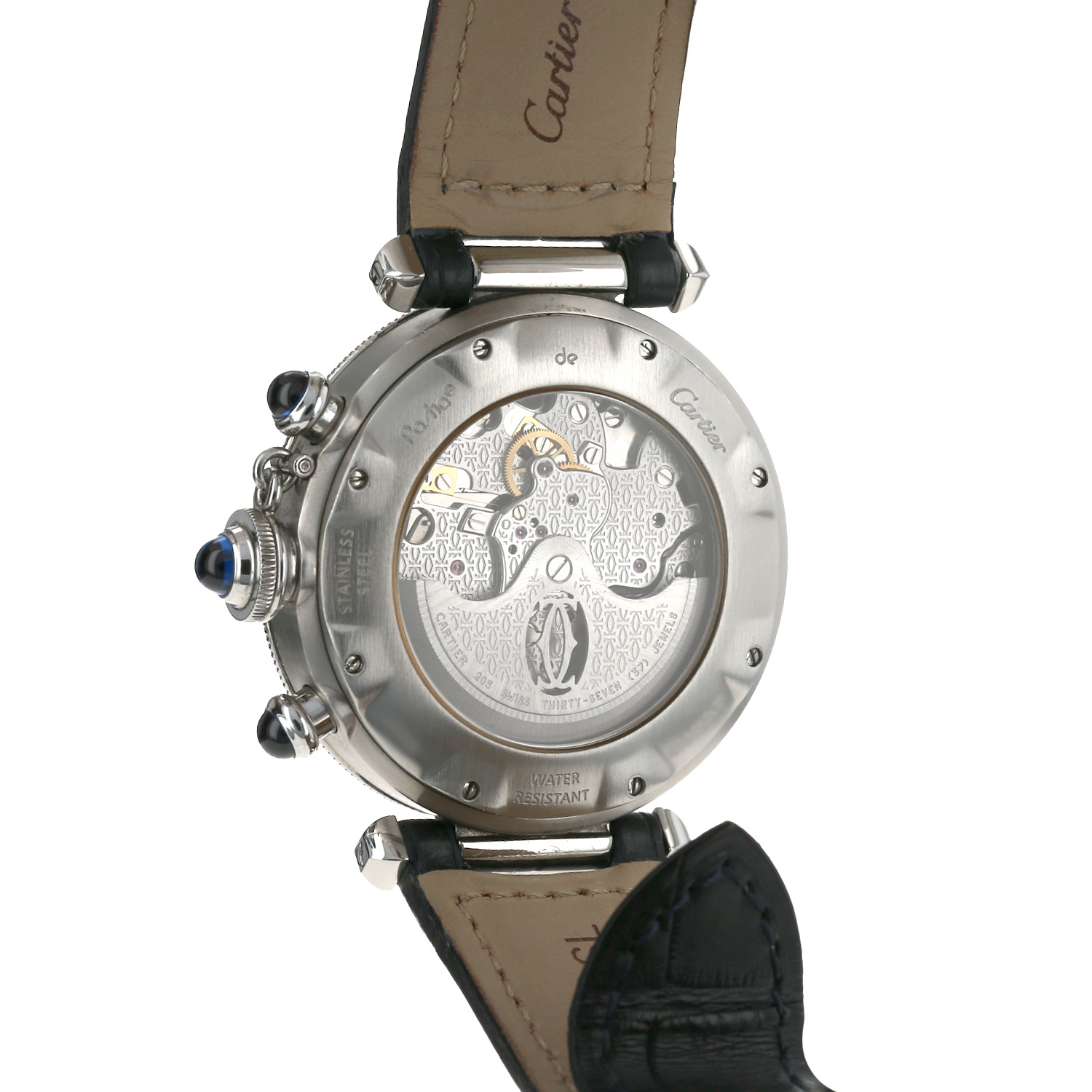 Montre Cartier Pasha Chrono en acier Ref: Cartier - 2113  Vers 2000 - Detail D3