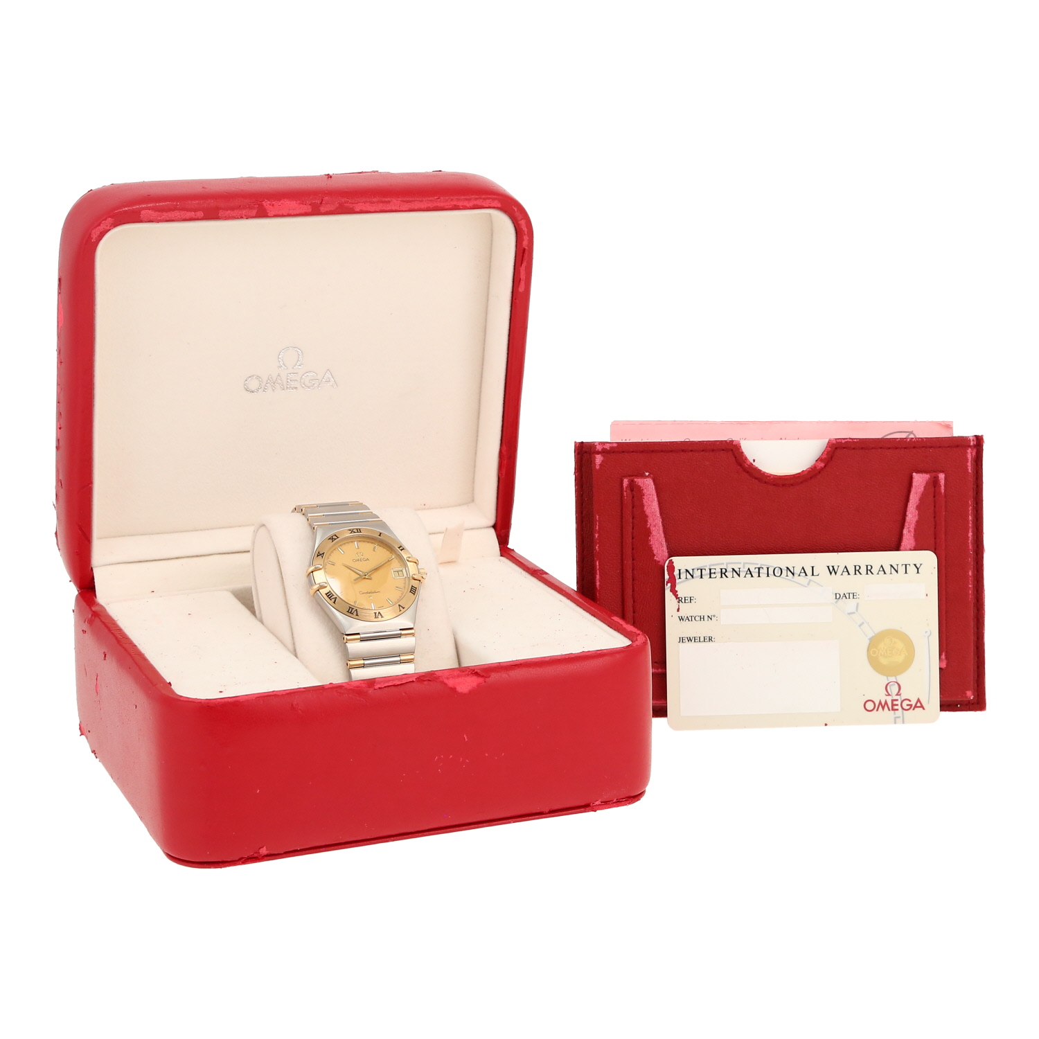 Montre Omega Constellation en or et acier Ref: Omega - 396. 1201  Vers 1990 - Detail D2