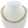 Cartier Bambou necklace in yellow gold and diamonds - 360 thumbnail