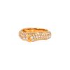 Cartier Bambou ring in yellow gold and diamonds - 00pp thumbnail