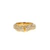 Bague Cartier Bambou en or jaune et diamants - 360 thumbnail