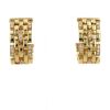 Cartier Maillon Panthère large model earrings in yellow gold and diamonds - 360 thumbnail