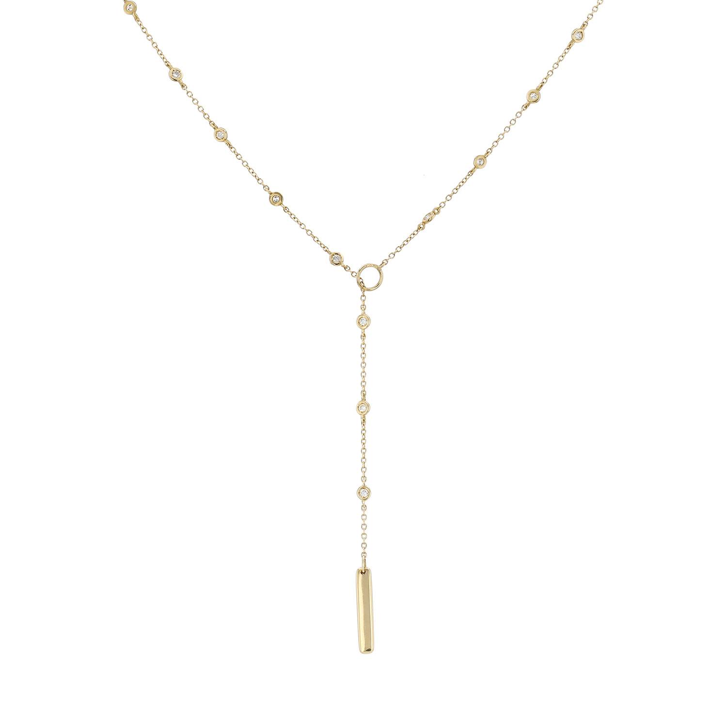 Collar Vintage  de oro amarillo y diamantes - 00pp