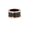 Bulgari B.Zero1 large model ring in pink gold and ceramic - 00pp thumbnail