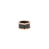 Bulgari B.Zero1 large model ring in pink gold and ceramic - 360 thumbnail