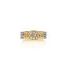 Fred Force 10 ring in stainless steel, yellow gold and diamonds - 360 thumbnail