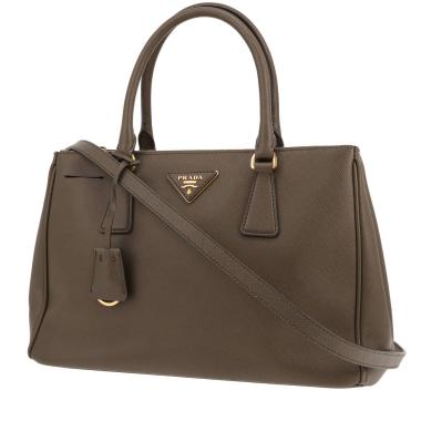 Prada Galleria handbag in khaki-green Saffiano leather