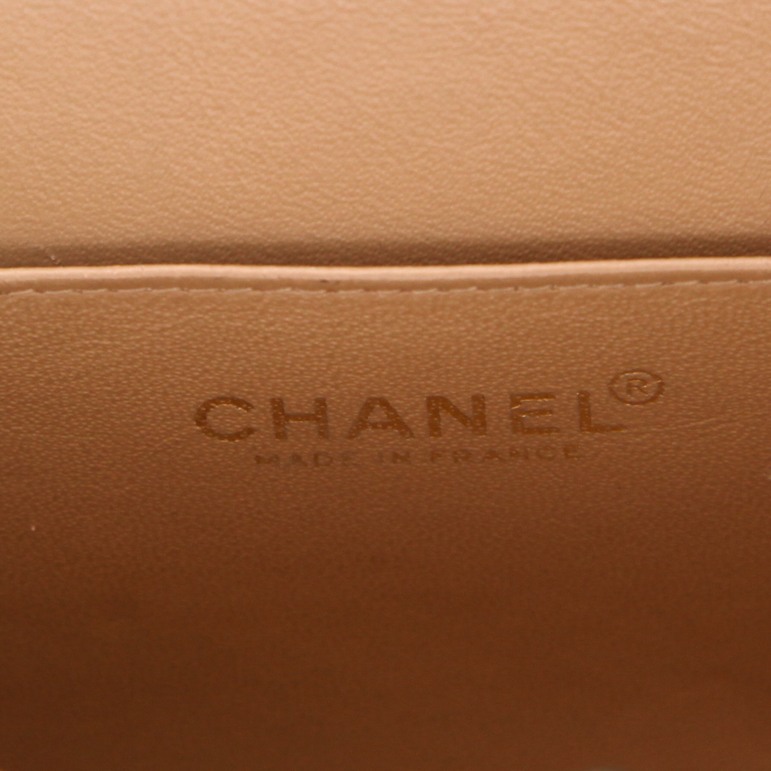 Borsa Chanel  Vintage in pelle trapuntata beige - Detail D2