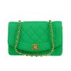 Bolso bandolera Chanel  Diana en satén verde - 360 thumbnail