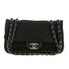 Chanel  Timeless handbag  in black quilted leather  and black patent leather - 360 thumbnail