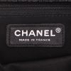 Chanel  Timeless handbag  in black quilted leather  and black patent leather - Detail D2 thumbnail