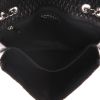 Chanel  Timeless handbag  in black quilted leather  and black patent leather - Detail D3 thumbnail