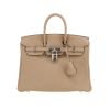 Bolso de mano Hermès  Birkin 25 cm en cuero togo Beige Marfa - 360 thumbnail