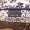 Dior  Book Tote shopping bag  in blue and beige canvas - Detail D2 thumbnail