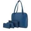 Borsa Louis Vuitton  Lussac in pelle Epi blu - 00pp thumbnail