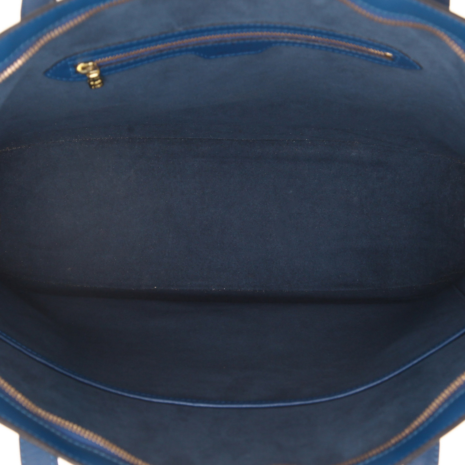 Louis Vuitton  Lussac handbag  in blue epi leather - Detail D3