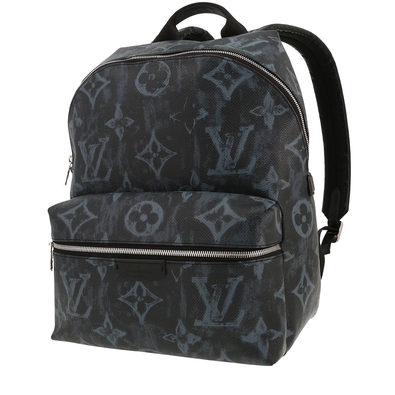 Louis Vuitton Discovery backpack in grey and black monogram canvas