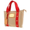 Bolso de mano Louis Vuitton  Antigua modelo pequeño  en lona beige y roja - 00pp thumbnail