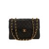 Chanel  Timeless Jumbo shoulder bag  in black quilted leather - 360 thumbnail