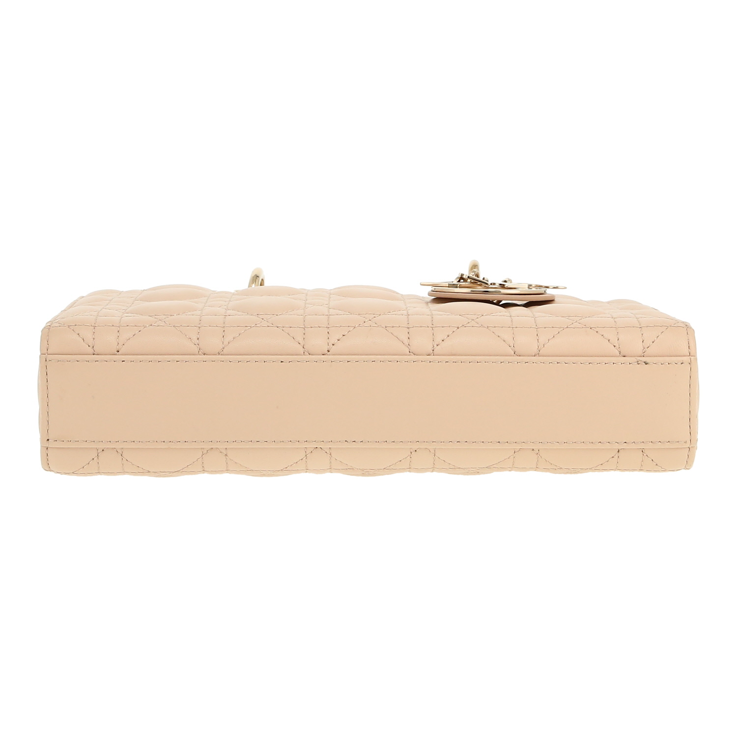 Dior  Lady D-Joy medium model  shoulder bag  in beige leather cannage - Detail D1