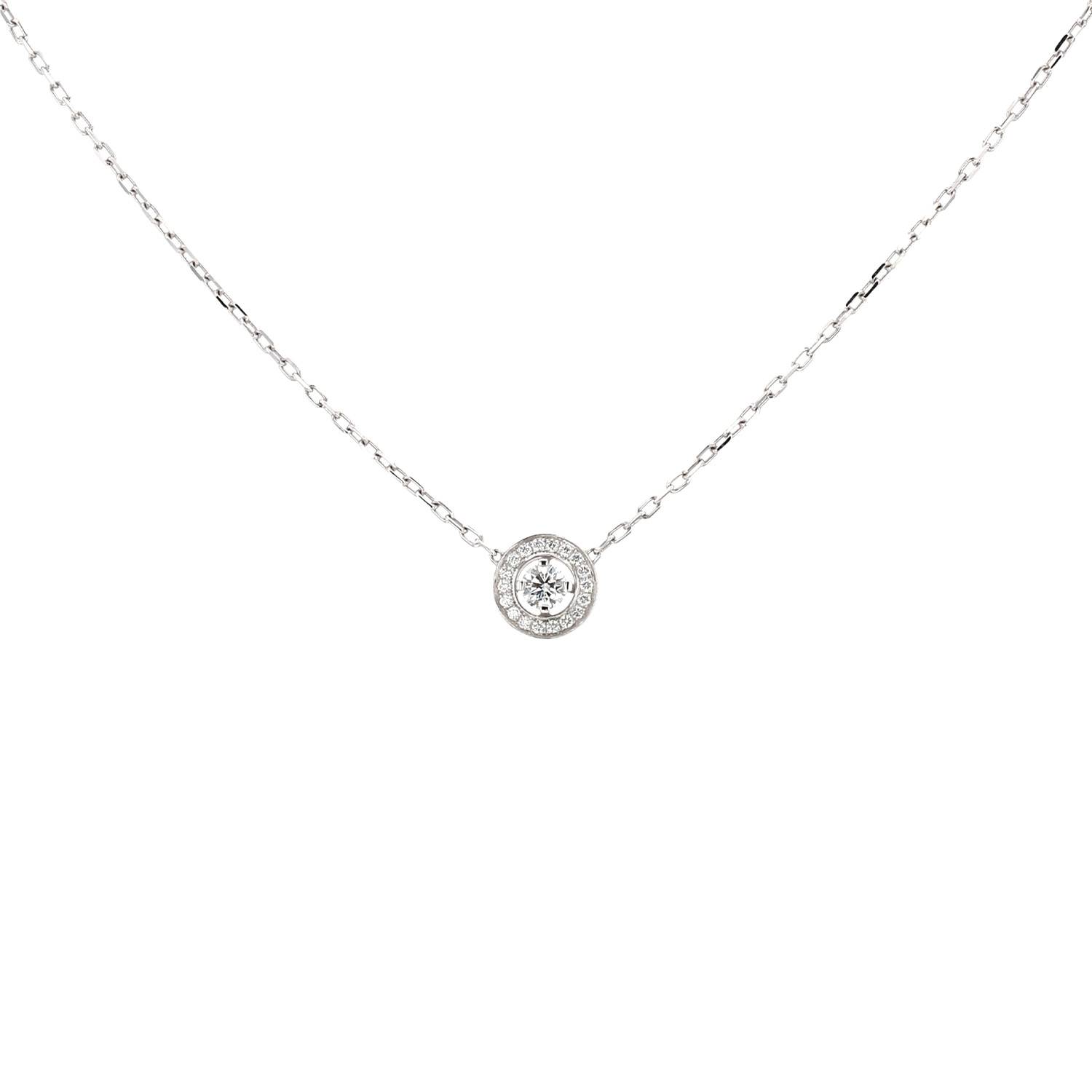 Boucheron Ava necklace in white gold and diamonds
