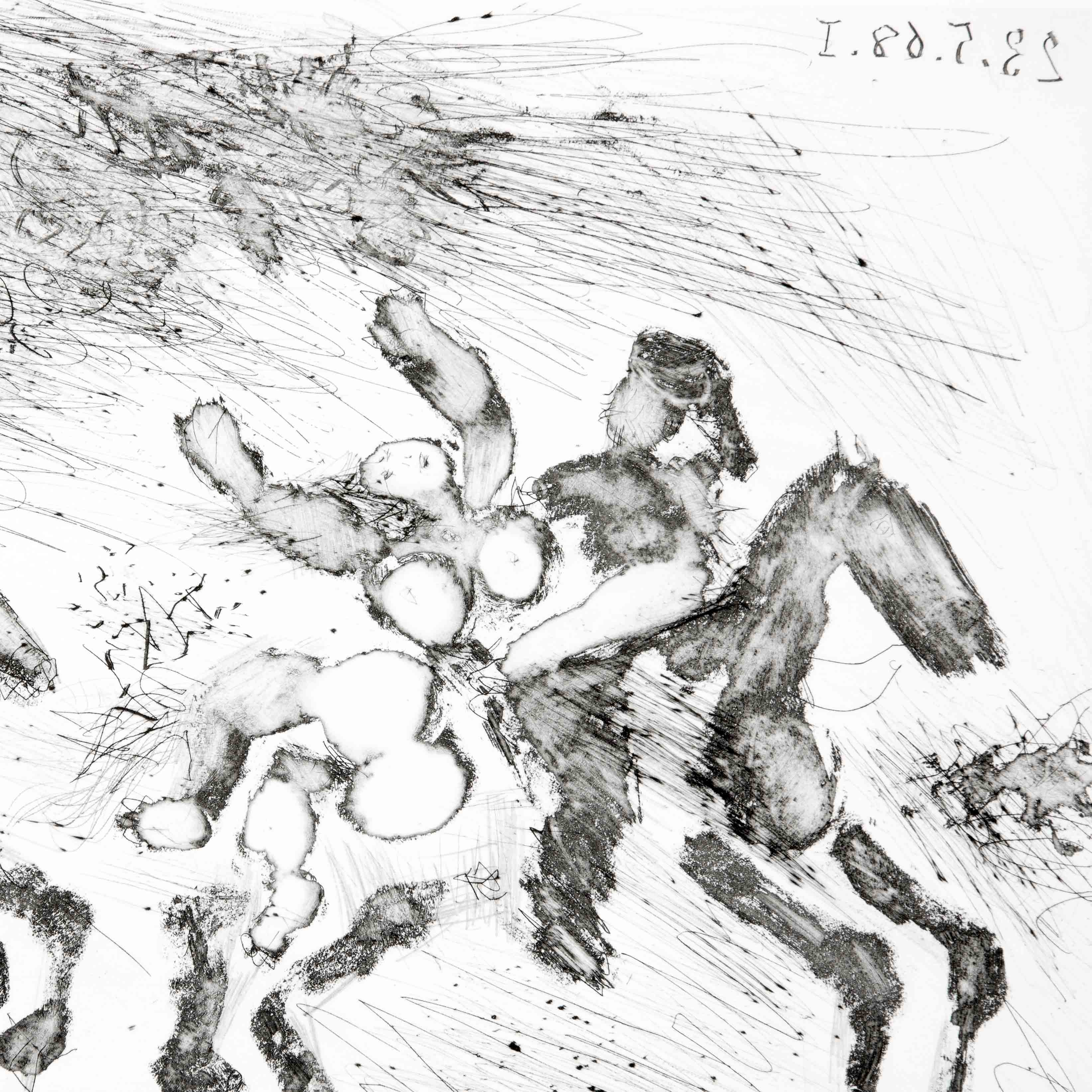 Pablo Picasso (1881-1973), Orage, enlèvement, poursuite - 1969 - Detail D1