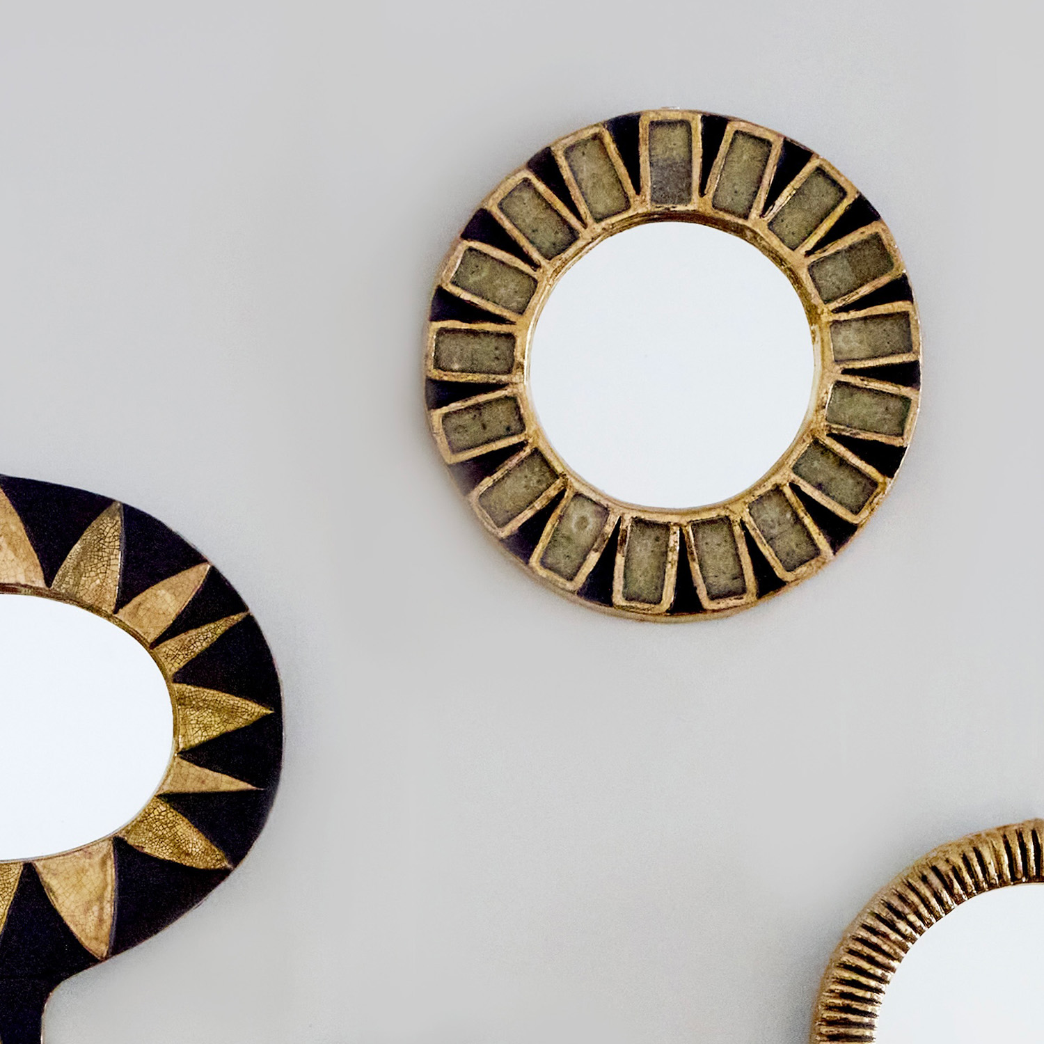 'Engrenages' mirror - circa 1950 - Detail D2