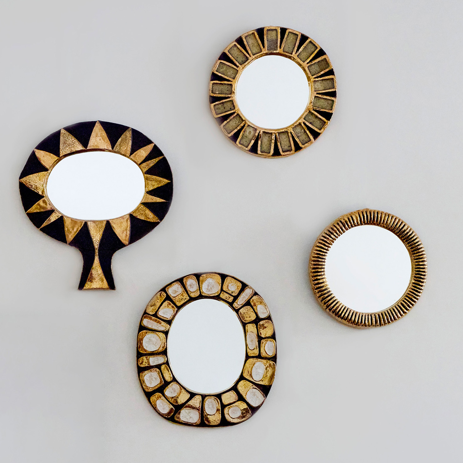 'Engrenages' mirror - circa 1950 - Detail D4