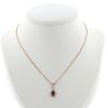 Chaumet Joséphine Aigrette necklace in pink gold, garnet and diamonds - 360 thumbnail