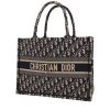 Dior  Book Tote shopping bag  in blue and beige monogram canvas Oblique - 00pp thumbnail