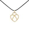 Poiray Coeur Fil pendant in yellow gold and diamonds - 00pp thumbnail