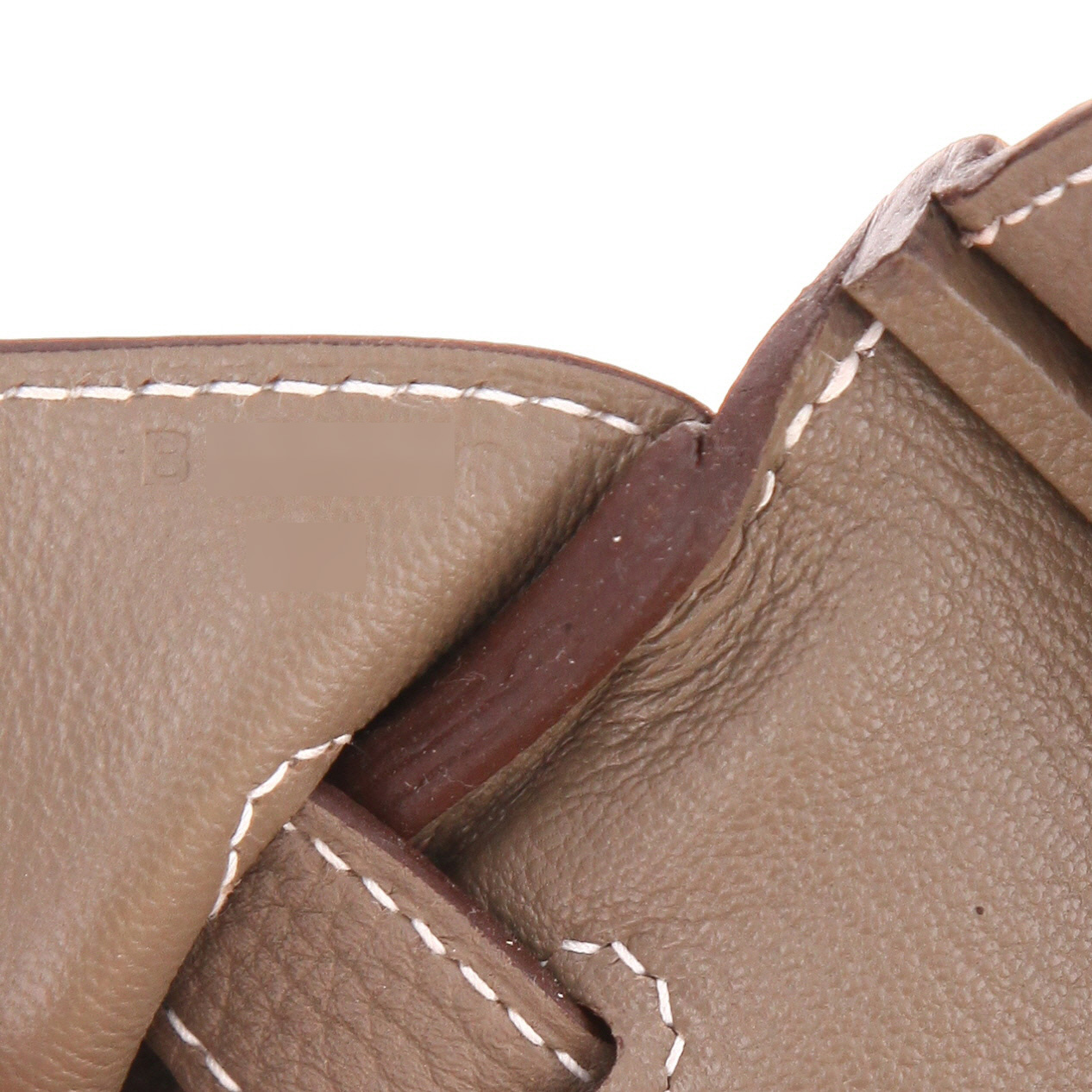 Borsa Hermès  Birkin 30 cm in pelle togo etoupe - Detail D4