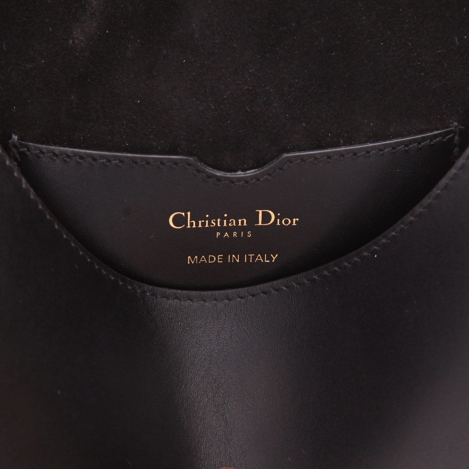 Dior  Bobby shoulder bag  in black leather - Detail D2