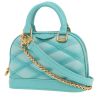 Bolso de mano Louis Vuitton  Alma Micro en cuero acolchado azul - 00pp thumbnail