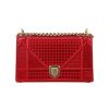 Bolso bandolera Dior  Diorama en charol rojo - 360 thumbnail