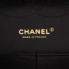 Chanel  Timeless Jumbo handbag  in black and gold jersey canvas - Detail D2 thumbnail