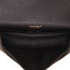 Chanel  Timeless Jumbo handbag  in black and gold jersey canvas - Detail D3 thumbnail