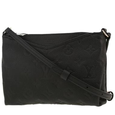 Sac bandoulière Louis Vuitton  Pallas en cuir monogram empreinte noir