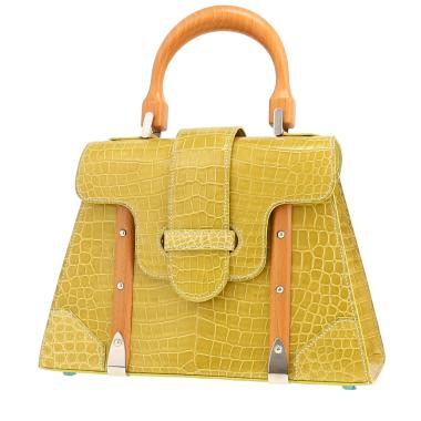 Bolso de mano Goyard  Saigon en cocodrilo verde