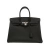 Bolso de mano Hermès  Birkin 35 cm en cuero epsom negro - 360 thumbnail